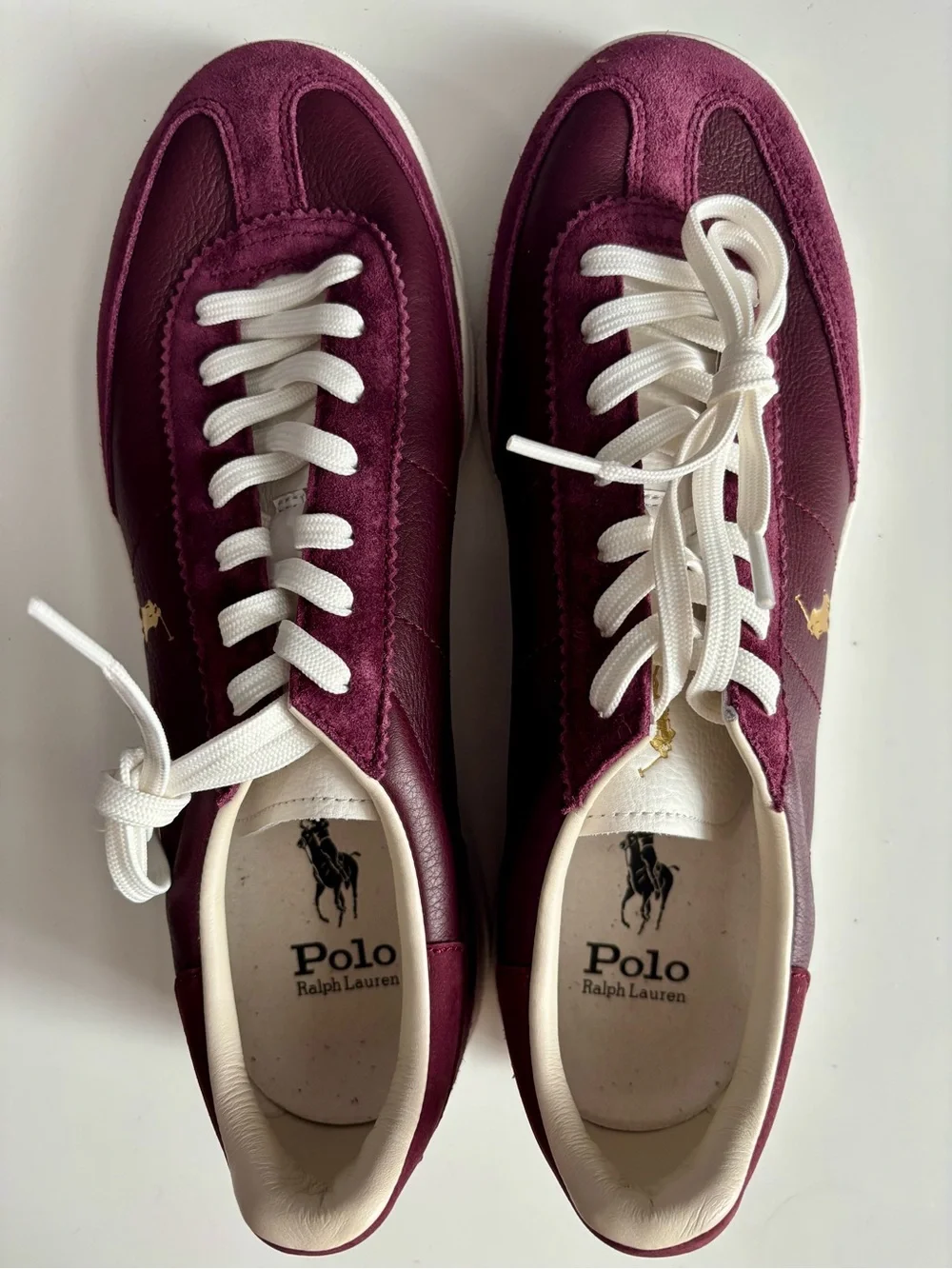 New Men’s Polo Bedford Sneakers in Wine, size 9. No box
